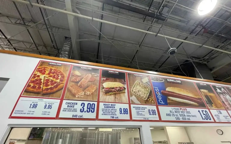 Costco food court menu